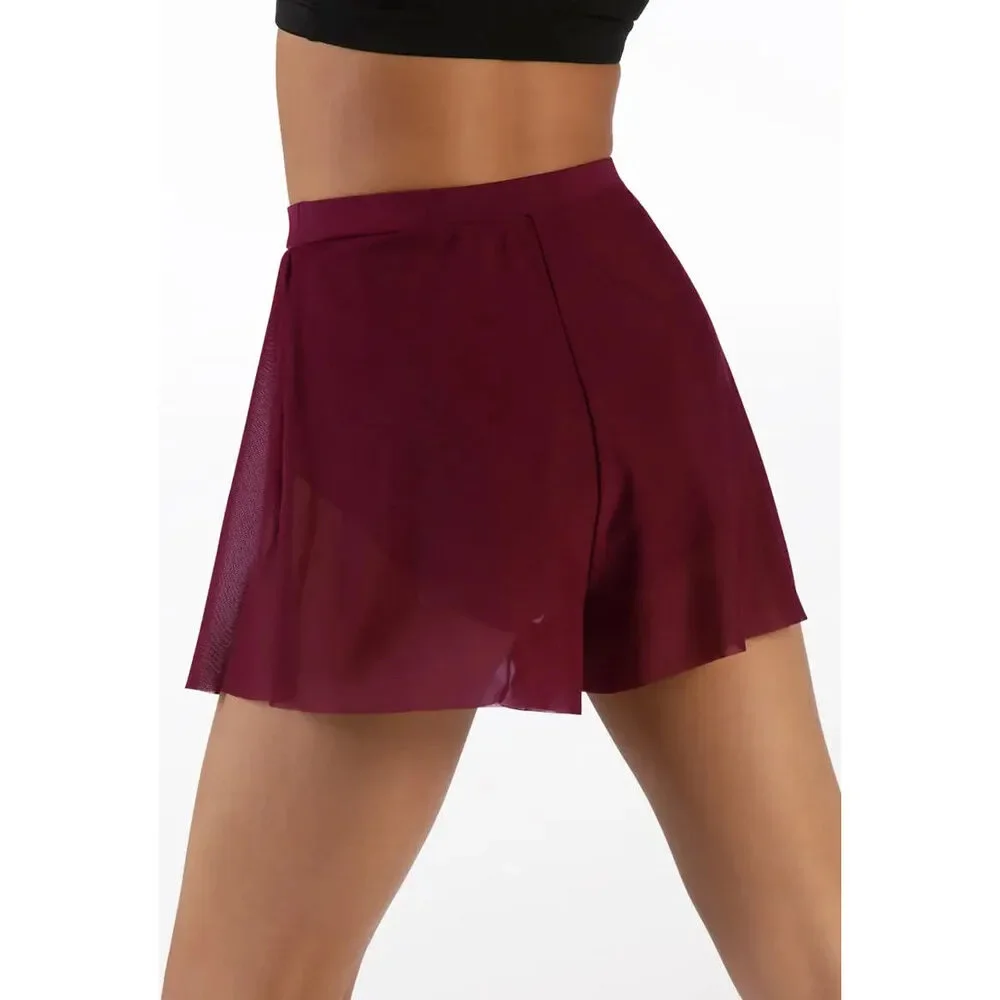 Pre-Owned Dance Shorts Balera 14808 Sheer w/trunks Medium Adult Black Gymnastic